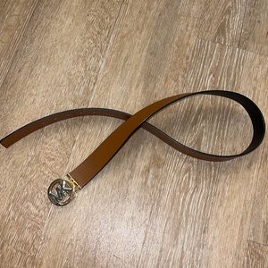 Michael Kors double sided belt with gold and silver hardware